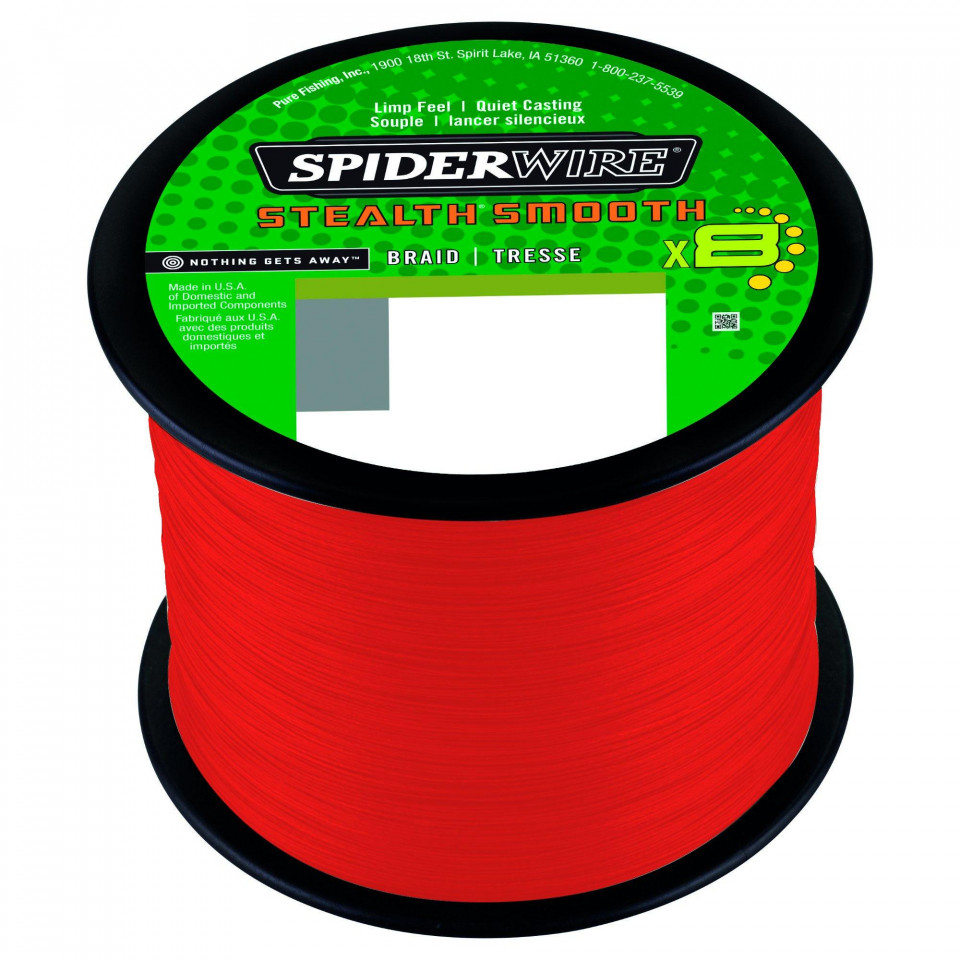 Mページ FIR TEXTIL SPIDERWIRE STEALTH X8 0.33MM 2000M 38.1KG CODE RED