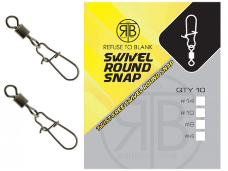 AGRAFA CU VARTEJ RTB SWIVEL ROUND SNAP