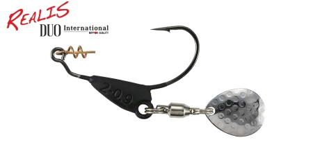 CARLIGE OFFSET DUO REALIS SPIN HOOK 0.9GR #2 MAT BLACK 3BUC/PLIC