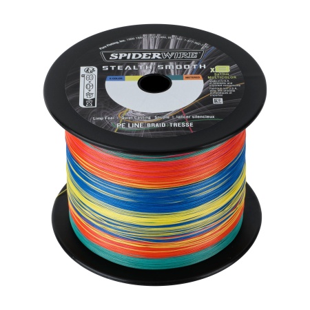 FIR TEXTIL SPIDERWIRE STEALTH SMOOTH8 X8 PE BRAID 2000M 2180YD 0.23MM 23.6KG 52LB MULITI