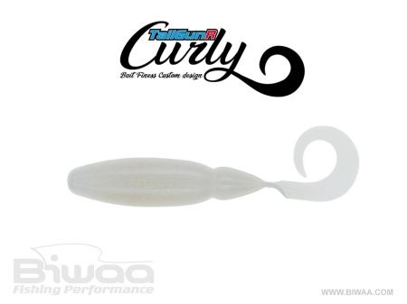 GRUB / TWISTER BIWAA TAILGUNR CURLY 2.5 6.3CM 008 PEARL WHITE 8BUC/PLIC