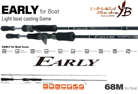 LANSETA YAMAGA BLANKS EARLY BOAT 68M 2.055M 7-32GR 2BUC