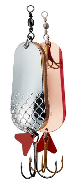LINGURITA OSCILANTA DAM EFFZETT TWIN 8CM / 45G SILVER / COPPER