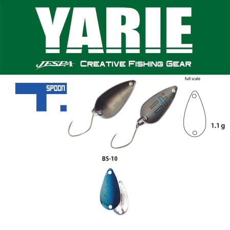 LINGURITA OSCILANTA YARIE JESPA 706 T-SPOON 1.1GR CULOARE BS10 BLUE/SILVER