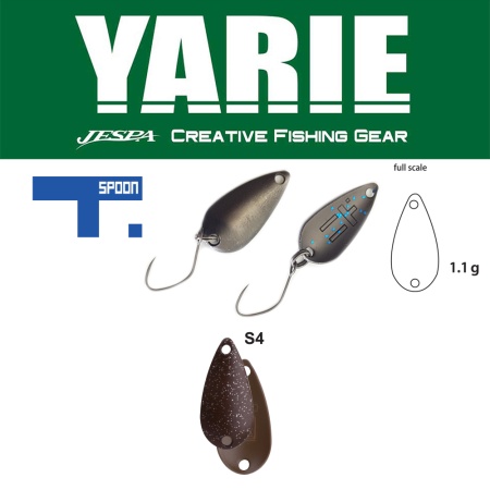 LINGURITA OSCILANTA YARIE JESPA 706 T-SPOON 1.1GR CULOARE S4 MARRON SQUASH