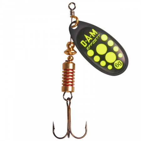 LINGURITA ROTATIVA 10GR DAM EFFZETT STANDARD BLACK YELLOW