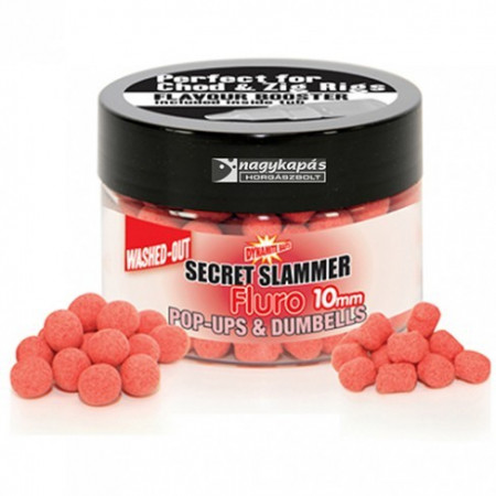 POP-UPS &DUMBELLS DYNAMITE BAITS SECRET SLAMMER FLURO WASHED OUT 15MM