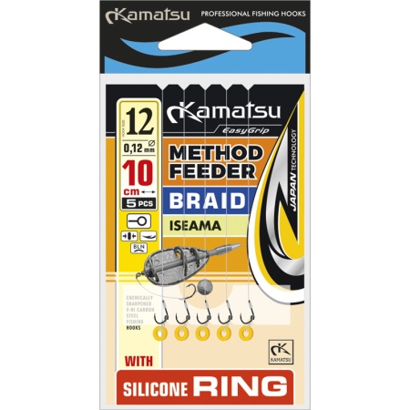 RIG METHOD FEEDER PE INEL SILICON KAMATSU ISEAMA FIR TEXTIL 5BUC 10CM, NR.12, 0.12MM