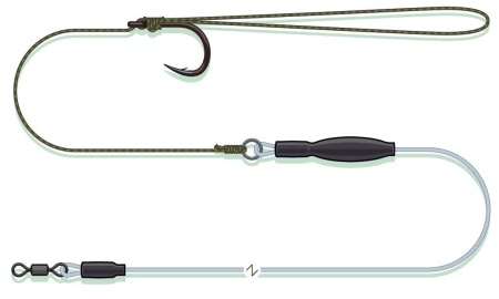 RIG SOMN MADCAT POP-UP PELLET NO.2/0 0.95MM 65CM A-STATIC SINKING