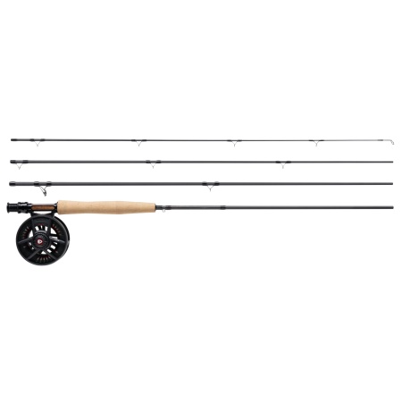 SET PESCUIT LA MUSCA GREYS FIN ROD. REEL & LINE COMBO 2.72M 5LINE 4PC/ 5/6 Reel / WF 5F Line
