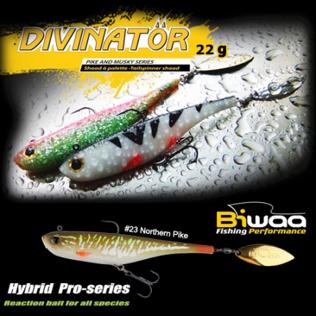 SPINNERTAIL BIWAA DIVINATOR JUNIOR 14CM 22GR 23 NORTHERN PIKE