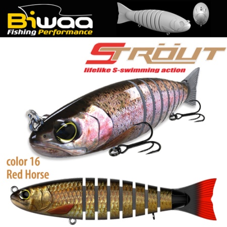 SWIMBAIT STROUT 5.5 14CM 29GR 16 REDHORSE