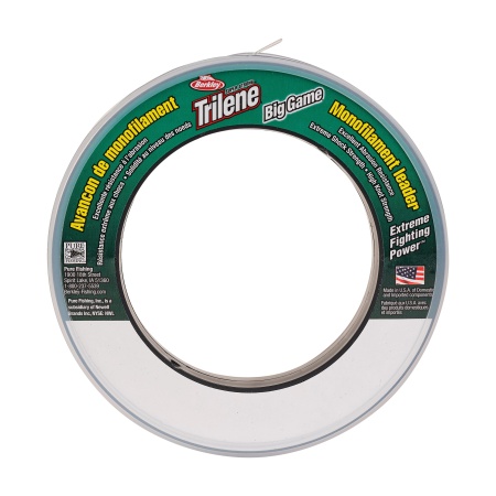 FIR MONOFILAMENT BERKLEY TRILENE MONO LEADERS 50M/55YD, 0,76MM, 27,2KG/60LB CLEAR