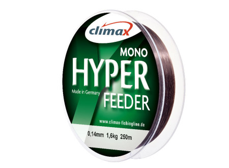 FIR MONOFILAMENT CLIMAX HYPER FEEDER 250M 0.14MM DARK BROWN