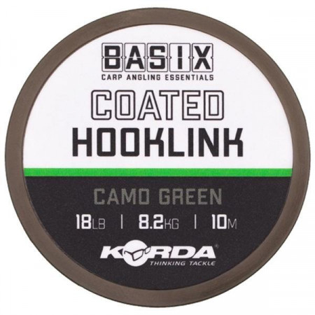 FIR TEXTIL KORDA BASIX COATED HOOKLINK 18LB/10M