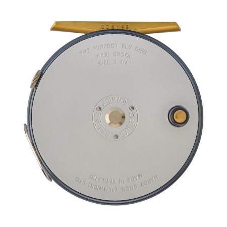 MULINETA MUSCA HARDY 1921 WIDE SPOOL PERFECT LH 3 1/4 REEL