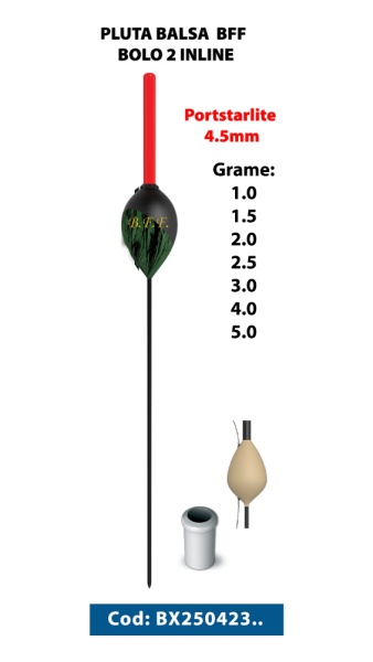 PLUTA BALSA BFF BOLO 2 INLINE 6.0GR PORTSTARLITE