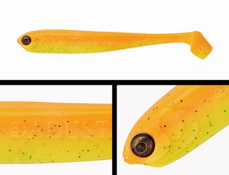 SHAD ADUSTA PENTA SHAD 5 12.7CM 100 GREEN CHART GLITTER ORANGE 4BUC/PLIC