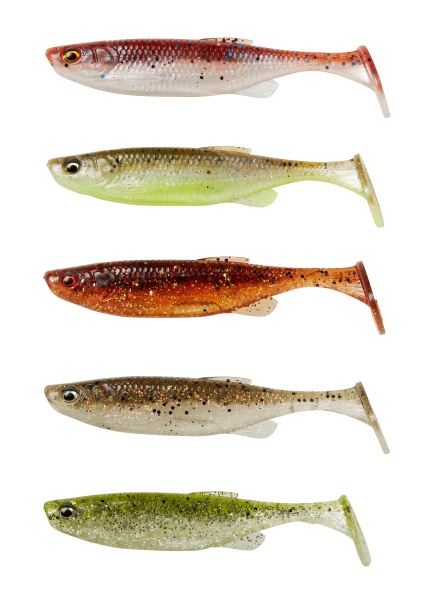SHAD SAVAGE GEAR FAT MINNOW T-TAIL 9CM 7G CLEARWATER MIX 5BUC/PL