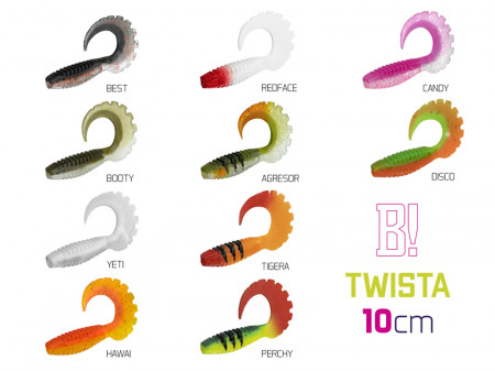TWISTER DELPHIN TWISTA UVS / 5BUC 10CM / PERCHY