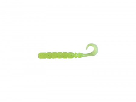 TWISTER MUSTAD AJI FINESSE MICRO 6.4CM CLEAR CHARTREUSE 12BUC/PL