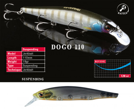 VOBLER HERAKLES DOGO 110SP 11cm 19gr Skull