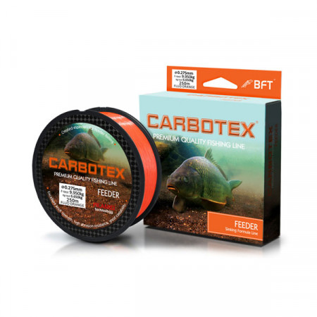 FIR MONOFILAMENT CARBOTEX FEEDER ORANGE 027MM 9.95KG 250M