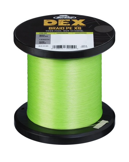 FIR TEXTIL BERKLEY DEX X8 PE CHARTREUSE 0.14MM 12.9KG 3000M