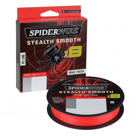 FIR TEXTIL SPIDERWIRE STEALTH X8 0.19MM 300M 18.0KG CODE RED