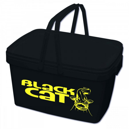 GALEATA BLACK CAT UNIVERSAL BUCKET 38X29X29CM BLACK