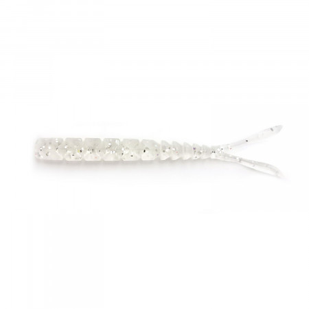 GRUB MUSTAD AJI SPLIT TAIL 5CM CLEAR RAINBOW GLITTER 12BUC/PL