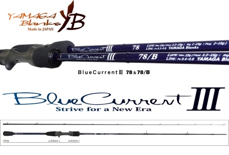 LANSETA YAMAGA BLANKS BLUE CURRENT III 78/B CAST 2.425M 2-15GR 2BUC