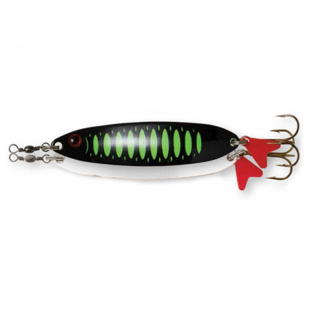 LINGURITA OSCILANTA 8GR 50MM DAM EFFZETT SLIM STANDARD SPOON FLUO GREEN BLACK UV