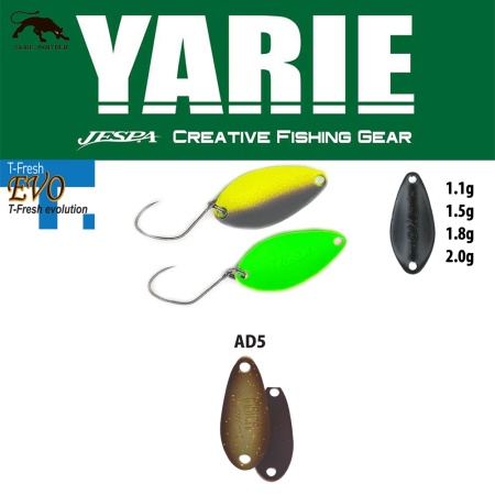 LINGURITA OSCILANTA YARIE JESPA 710T T-FRESH EVO 1.1GR CULOARE AD5 ALGAE
