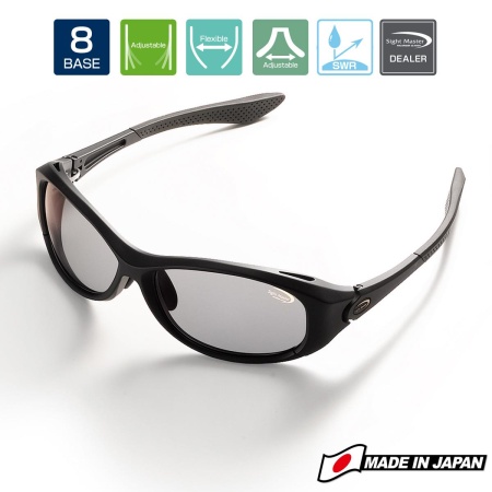 OCHELARI POLARIZATI TIEMCO SIGHT MASTER ROTONDO MATTE BLACK SWR SUPER LIGHT GRAY
