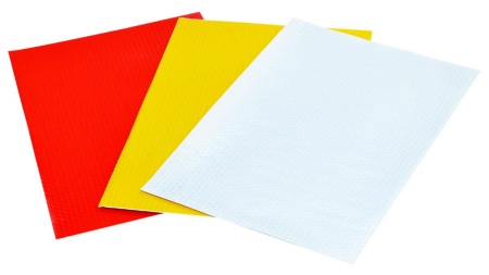 SET FOLIE AUTOCOLANT REFLECTORIZANT CARP ZOOM 15X20CM ALB/GALBEN/ROSU