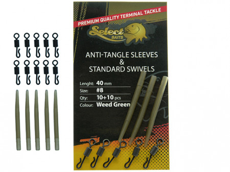 SET VARTEJE SI CONURI SELECT BAITS ANTI-TANGLE SLEEVES AND STANDARD SWIVELS