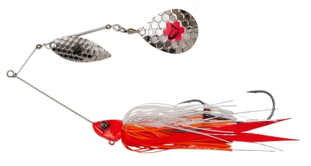 SPINNERBAIT SAVAGE GEAR DA BUSH 18CM/42G SINKING RED HEAD SILVER