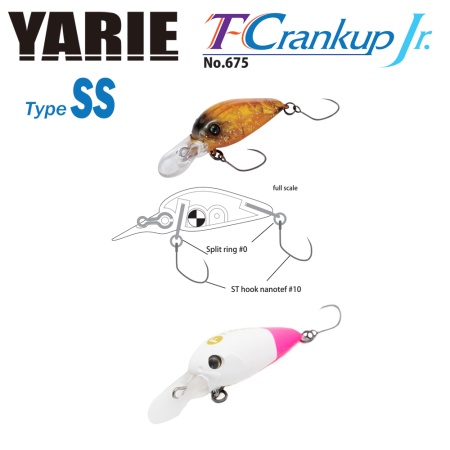VOBLER YARIE JESPA 675 T-CRANKUP JR TYPE SS 2.8MM 2.1GR CULOARE C25 SIRO PINO
