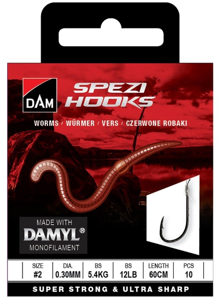 CARLIGE LEGATE DAM SPEZI WORMS NR.6 0.22MM 60CM 10BUC / PL
