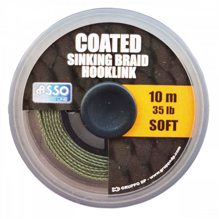 FIR ASSO COATED SOFT SINKING BRAID HOOKLINK 25LB 10M