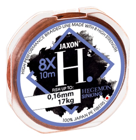 FIR TEXTIL JAXON HEGEMON 8X SINKING 10M 0.16MM 17KG
