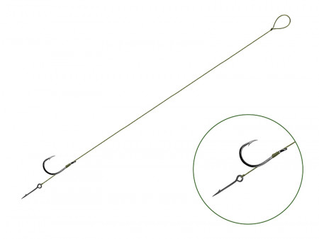 MONTURA FEEDER DELPHIN NOLIMIT STING / 6BUC 8CM / 15LBS / BARB NR.4 / STING 7MM
