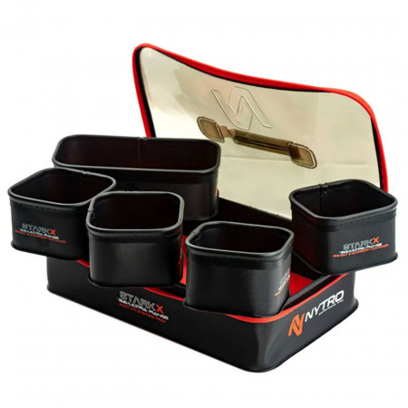 SET 4+1BUC BAC/GEANTA ACCESORII NYTRO STARKX SYSTEM TRAY 40X27X8.5CM