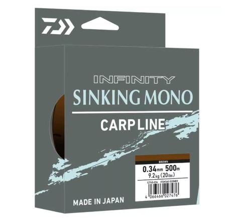 FIR MONOFILAMENT DAIWA INFINITY CAMO BROWN 0.37MM / 10.10KG / 500M