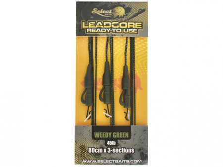 LEADCORE SELECT BAITS LEAD CLIP LEADCORE LEADERS 45LBS