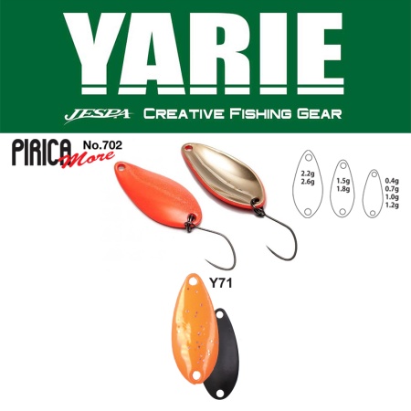 LINGURITA OSCILANTA YARIE JESPA 702 PIRICA MORE 1.8GR CULOARE Y71 ORANGE
