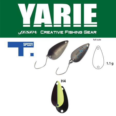 LINGURITA OSCILANTA YARIE JESPA 706 T-SPOON 1.1GR CULOARE H4 KM HAIF