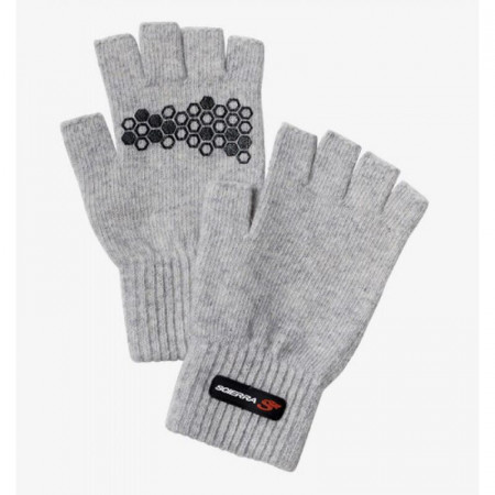 MANUSI SCIERRA WOOL CU DEGETE TAIATE LIGHT GREY MAR.L