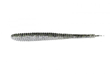 SHAD JACKALL I SHAD JACKALL 3.8INCH DARK THUNDER CLEAR SILVER 5BUC/PL